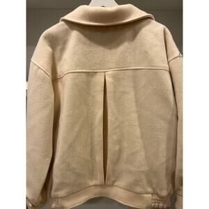 Vintage WOOLRICH Cream Bomber Coat- Women's Medium